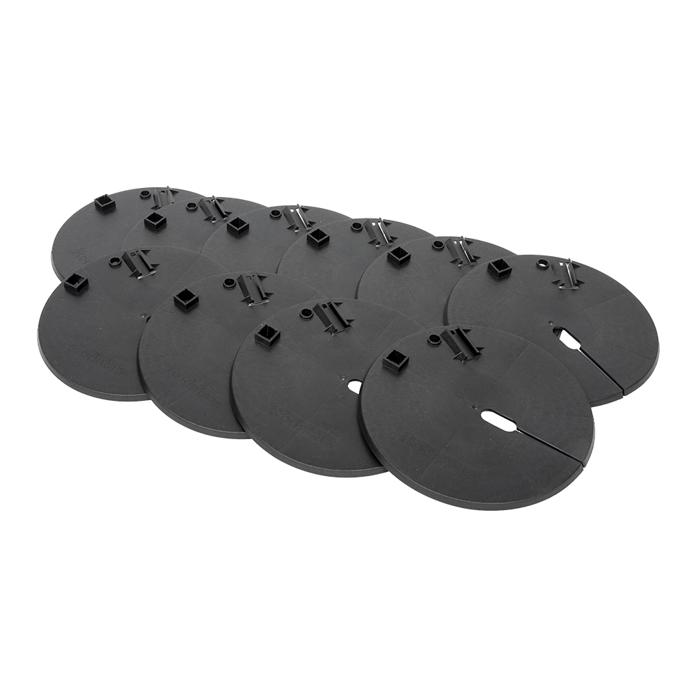 Набор жерлиц RodStars в сумке 10шт, алюминиевая стойка, катушка 90мм (неоснащенные). Фото №5