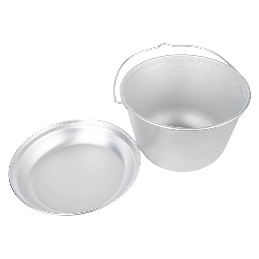 Котелок костровой "СЛЕДОПЫТ" конический, 6 л, алюм./10/. Фото №3