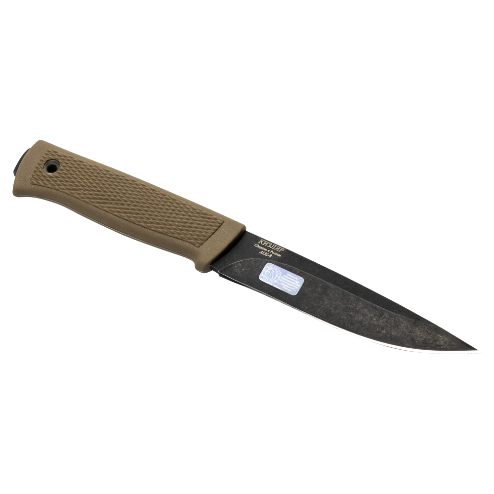 Нож Кизляр "Сова" (рукоять эластрон), цвет: пустынный. Фото №3 Нож Кизляр "Сова" (рукоять эластрон), цвет: пустынный. Фото №3