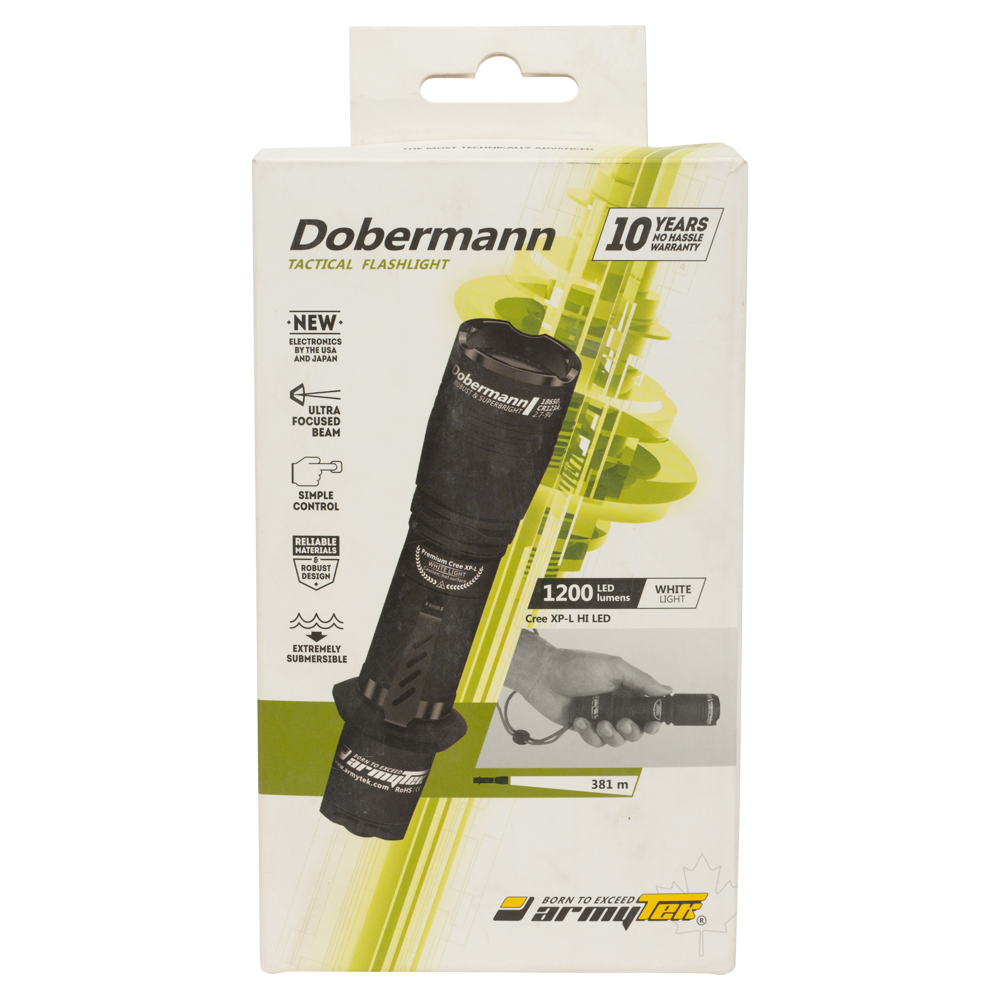 Фонарь Armytek Dobermann XP-L Hi 1200lm белый свет. Фото №8