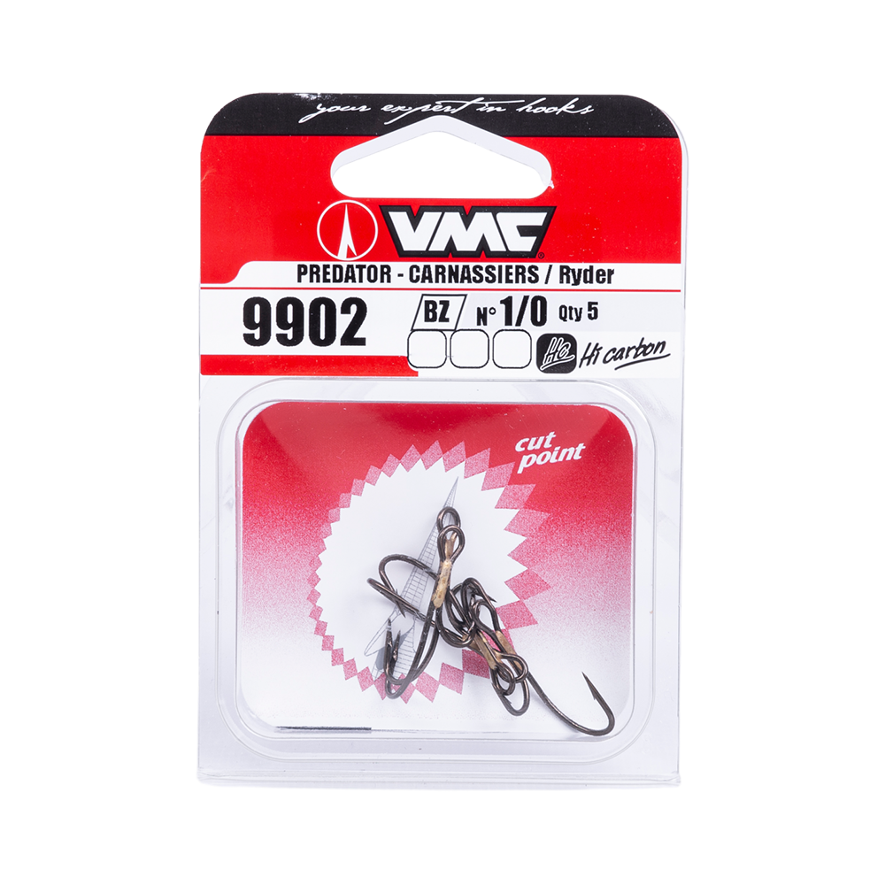 Крючок двойной VMC 9902 BZ (бронза) №1/0 (5шт. упак.). Фото №1 Крючок двойной VMC 9902 BZ (бронза) №1/0 (5шт. упак.). Фото №1