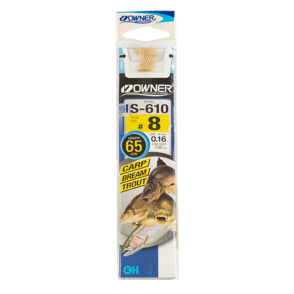 Крючок с поводком Owner S-610 08-0.16. Фото №1