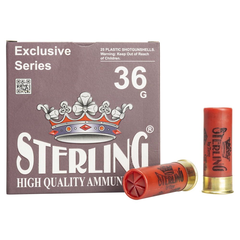 Патрон STERLING 12/70 № 1 36 гр. (пачка 25 шт.). Фото №1