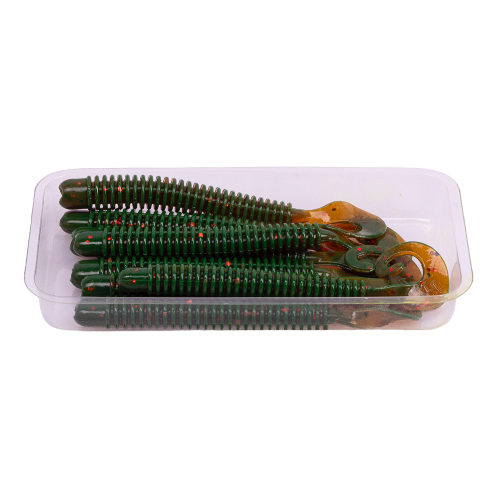 Твистер Lucky John Pro Series Ballist 3,3" 84мм, (8шт. упак.) цвет PA16. Фото №4