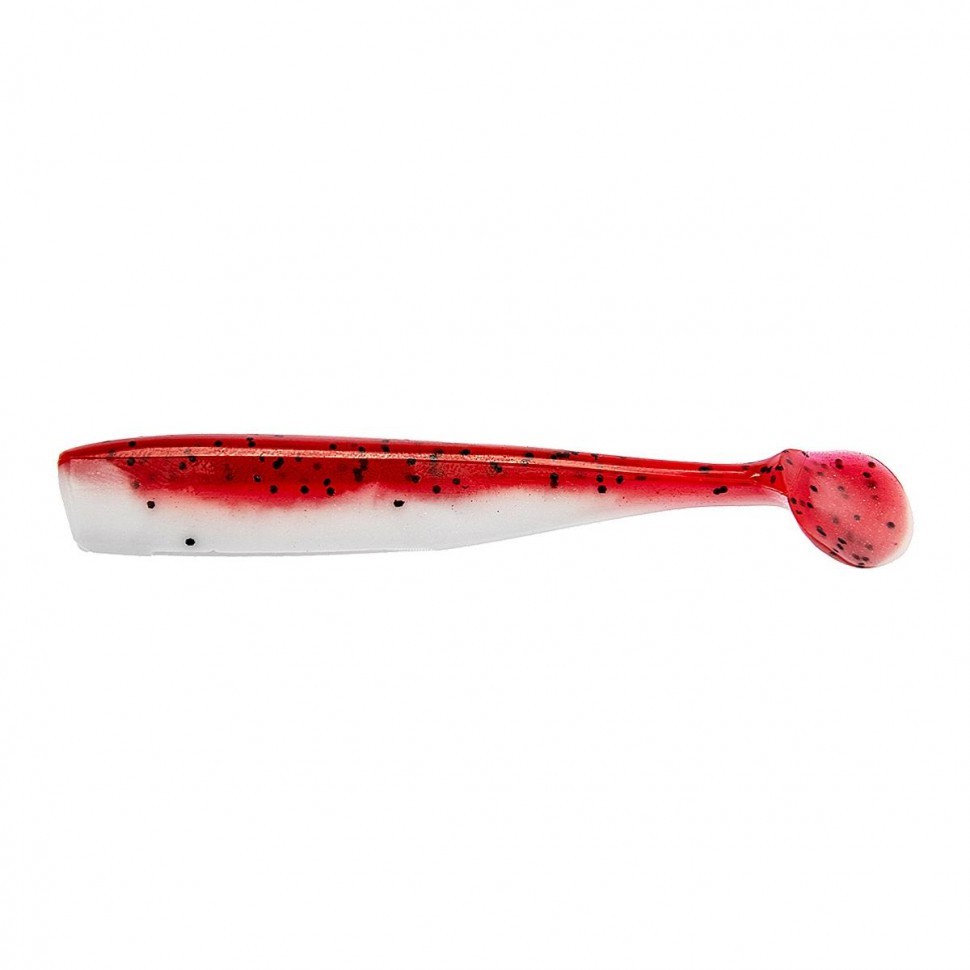 Виброхвост Helios Chebak 3,15"/8 см Red & White 7шт. (HS-3-003). Фото №1