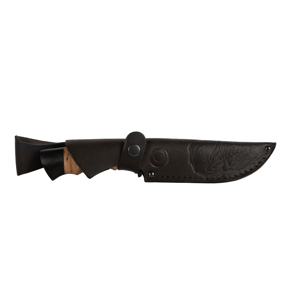 Нож МС Близнец, клинок дамаск, рукоять береста, граб. Фото №3 Нож МС Близнец, клинок дамаск, рукоять береста, граб. Фото №3