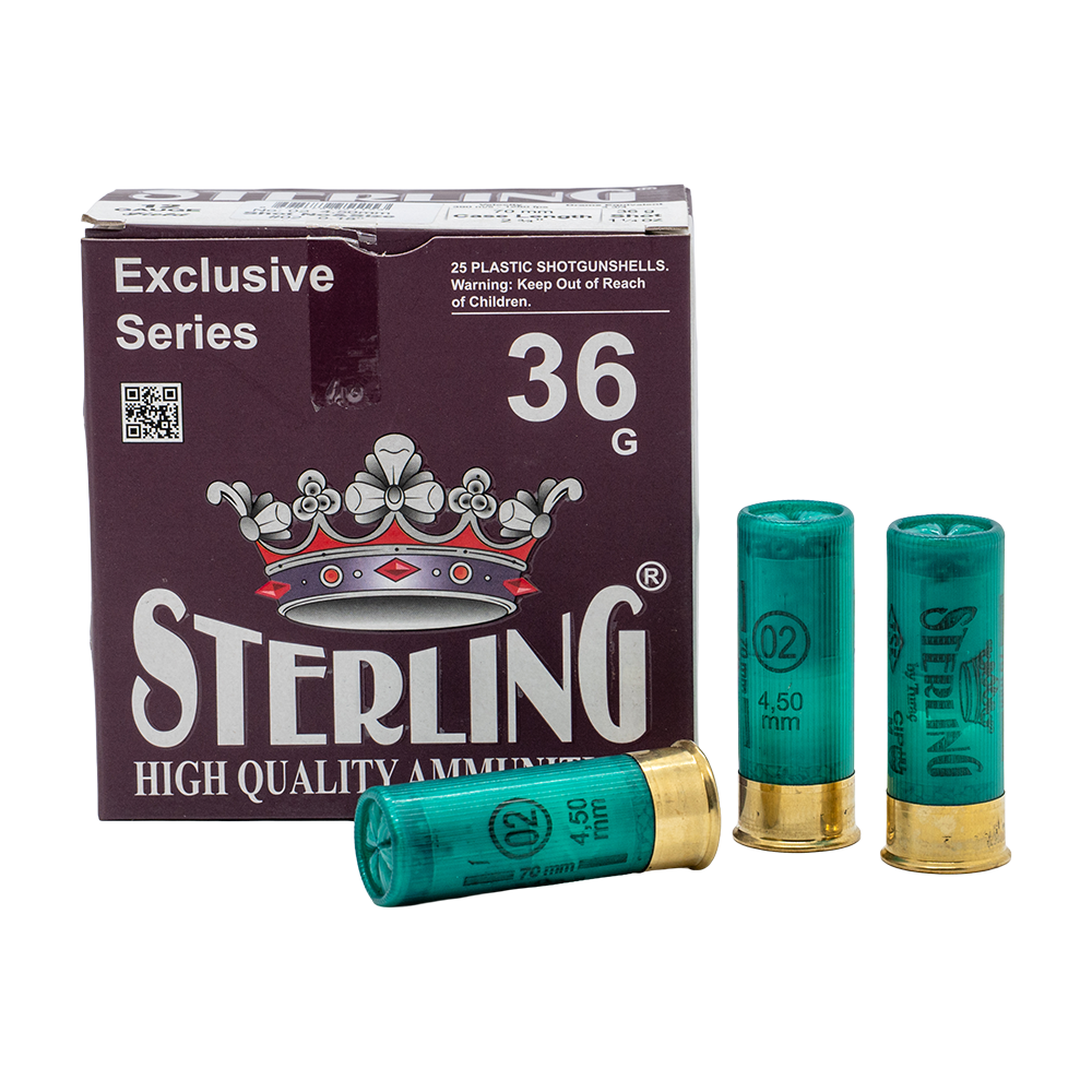 Патрон STERLING 12/70 № 02(00) 36 гр. (пачка 25 шт.). Фото №6