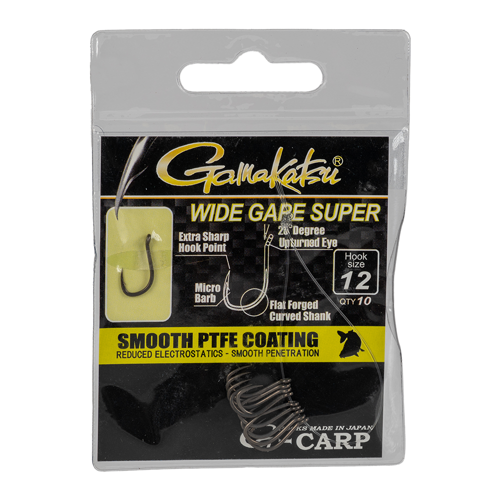 Крючок Gamakatsu G-CARP Wide Gape Super №12. Фото №1