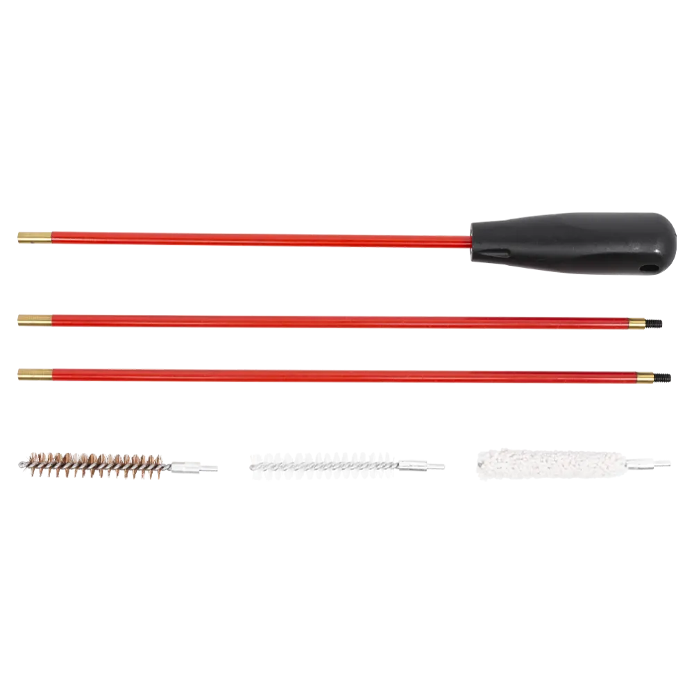 Набор для чистки ОхотАктив, калибр 366ТКМ в прозрачном кейсе с металлическим шомполом в оплетке. Фото №1