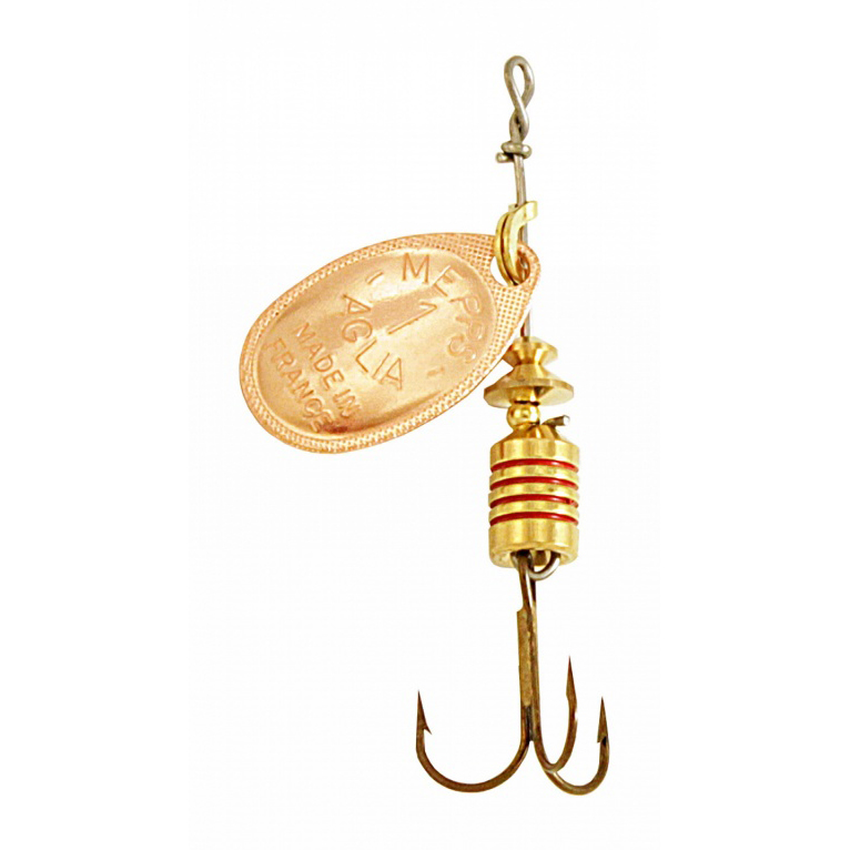 Блесна вращающаяся Mepps Aglia №1, 3,5гр, цвет (Copper) медь. Фото №1