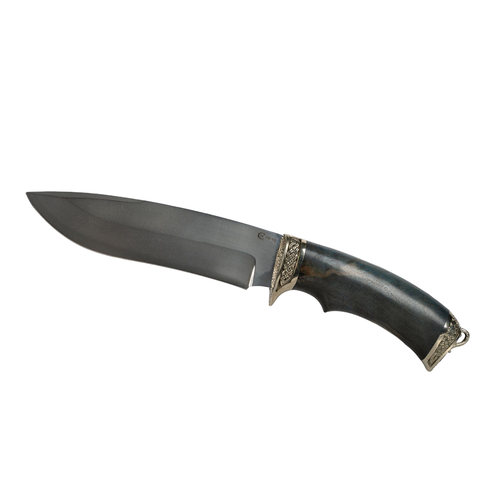 Нож МС Скиф, клинок VG-10, рукоять литье, стаб. орех (кап). Фото №1