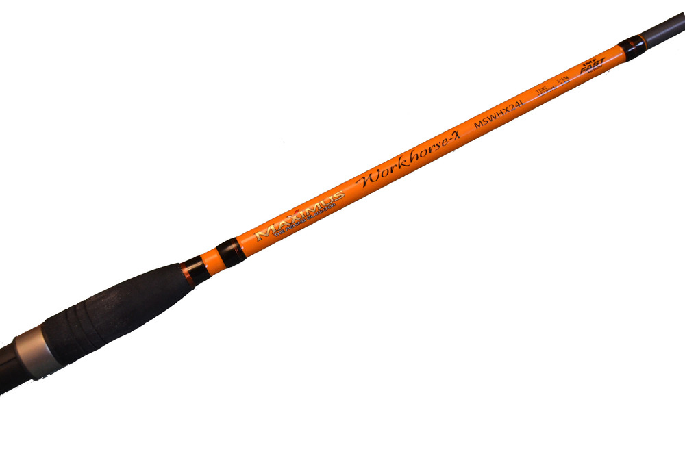 Удилище спиннинговое Maximus WORKHORSE-X 24L 2,4m 3-15g (рукоять неопрен). Фото №2 Удилище спиннинговое Maximus WORKHORSE-X 24L 2,4m 3-15g (рукоять неопрен). Фото №2