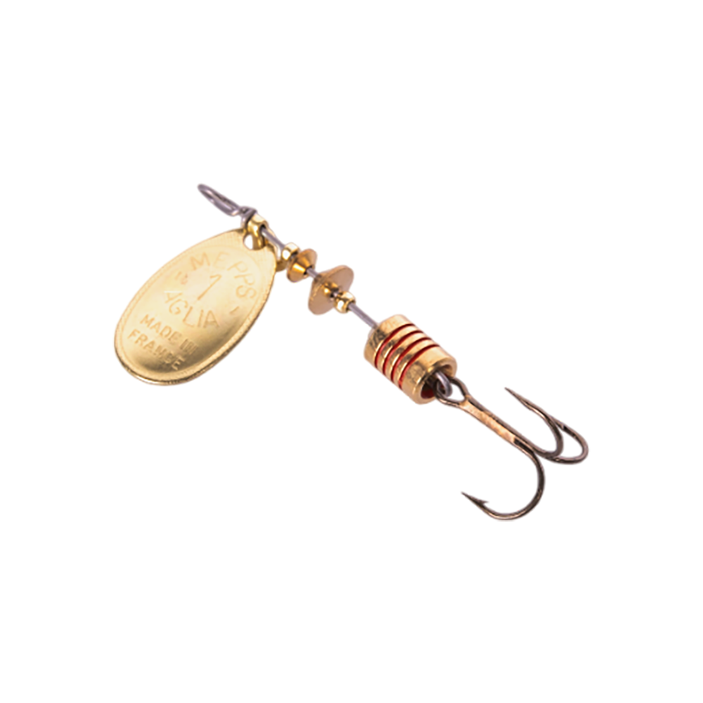 Блесна вращающаяся Mepps Aglia №1, 3,5гр, цвет (Gold) золото. Фото №1