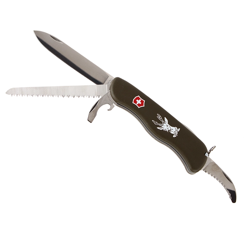 Нож Victorinox Hunter OD, 111мм, зеленый. Фото №1
