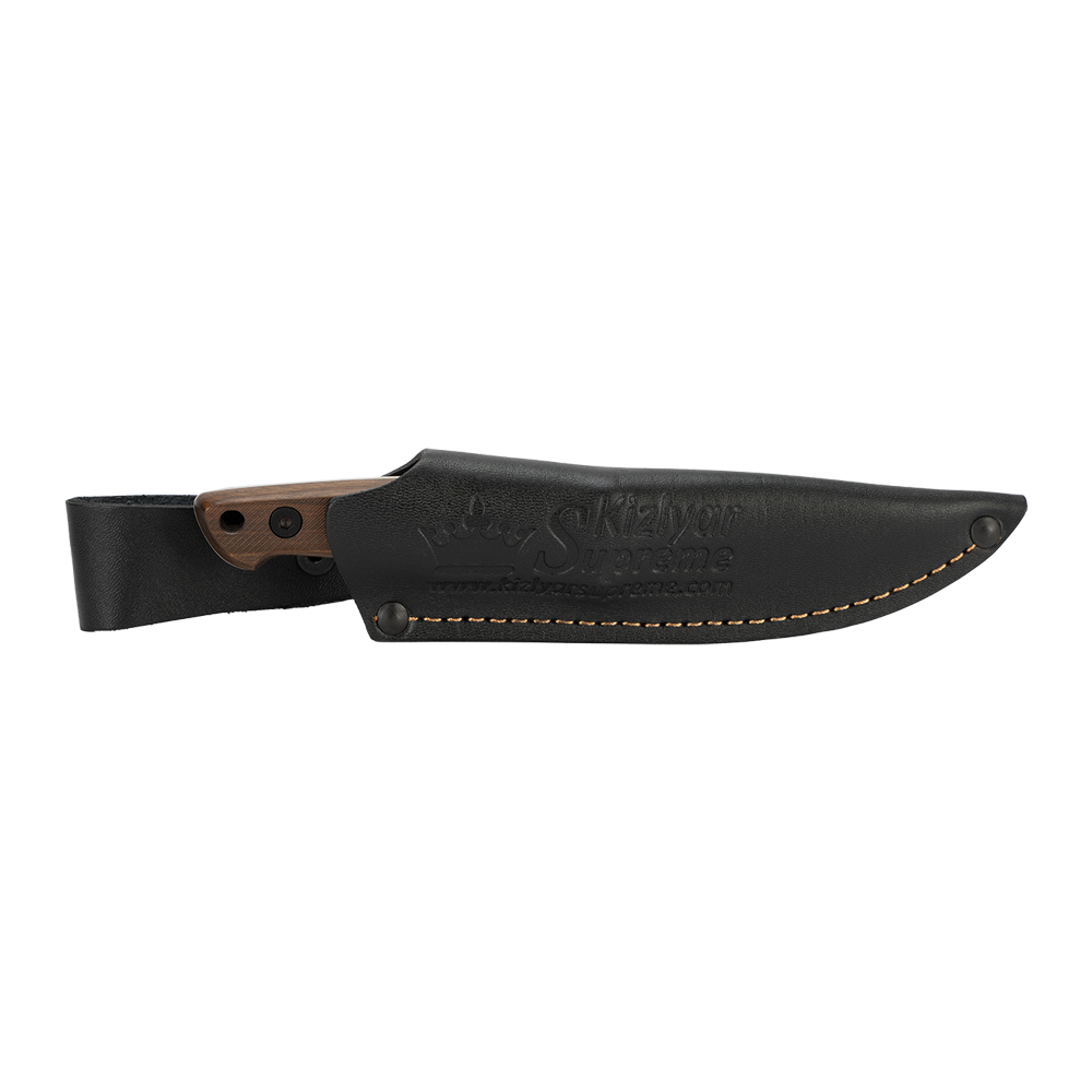 Нож Kizlyar Supreme Santi, AUS-8 StoneWash, дерево, кожа. Фото №4 Нож Kizlyar Supreme Santi, AUS-8 StoneWash, дерево, кожа. Фото №4