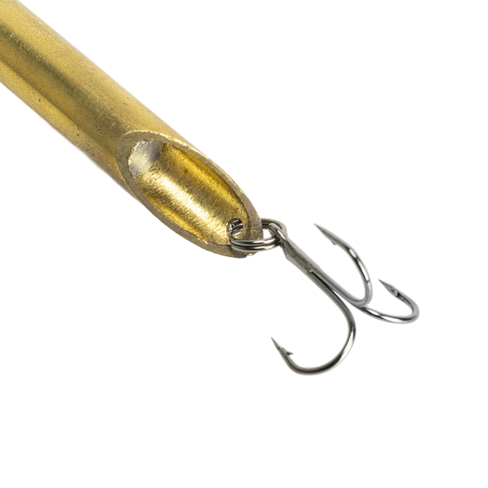 Блесна ЖОР Пилькер трубка шумелка латунь d12мм, 70г. Фото №3