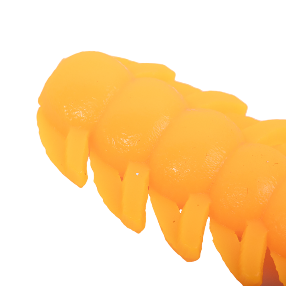 Резина съедобная виброхвост VIKING серия Многоножка 88 мм, оранжевый фл (6 шт.). Фото №3 Резина съедобная виброхвост VIKING серия Многоножка 88 мм, оранжевый фл (6 шт.). Фото №3