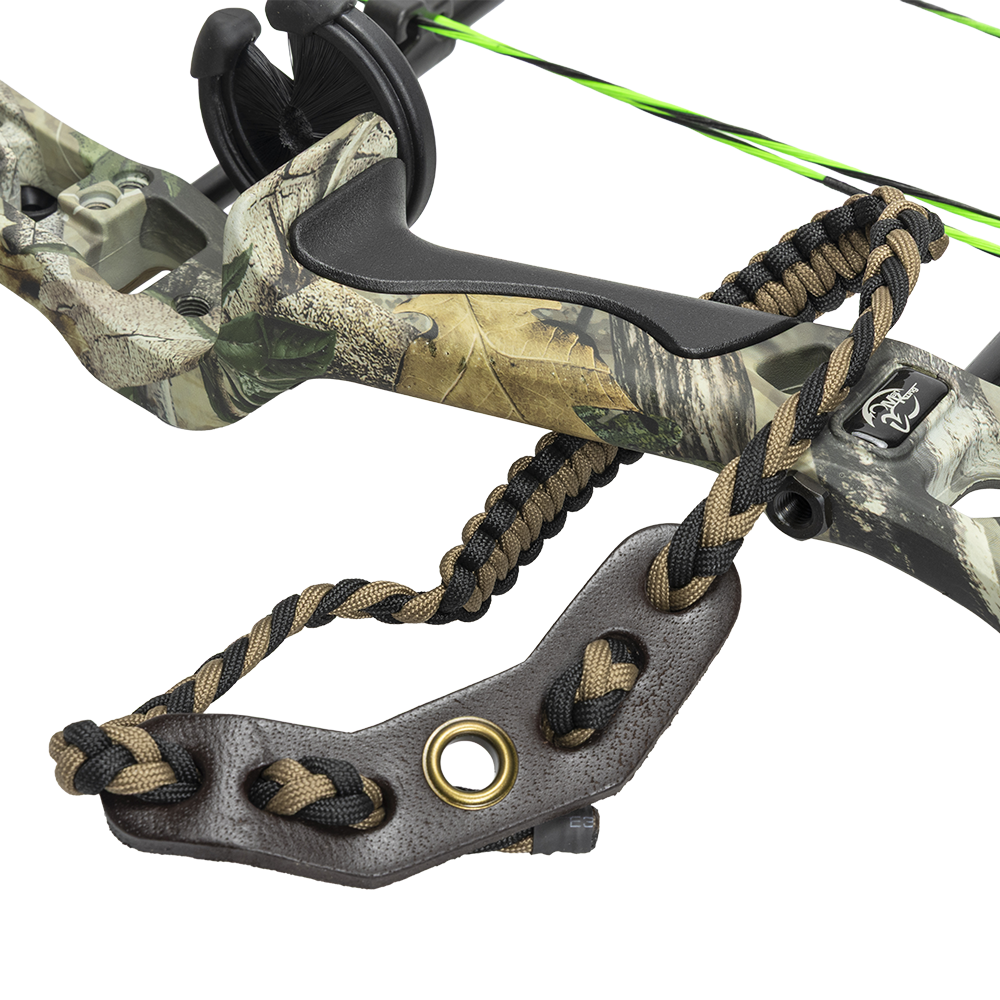 Лук Man Kung CBA5 Thorns, блочный, forest camo, 30-60 lbs, прицел, пипсайт, полка, релиз, стабилизатор. Фото №11