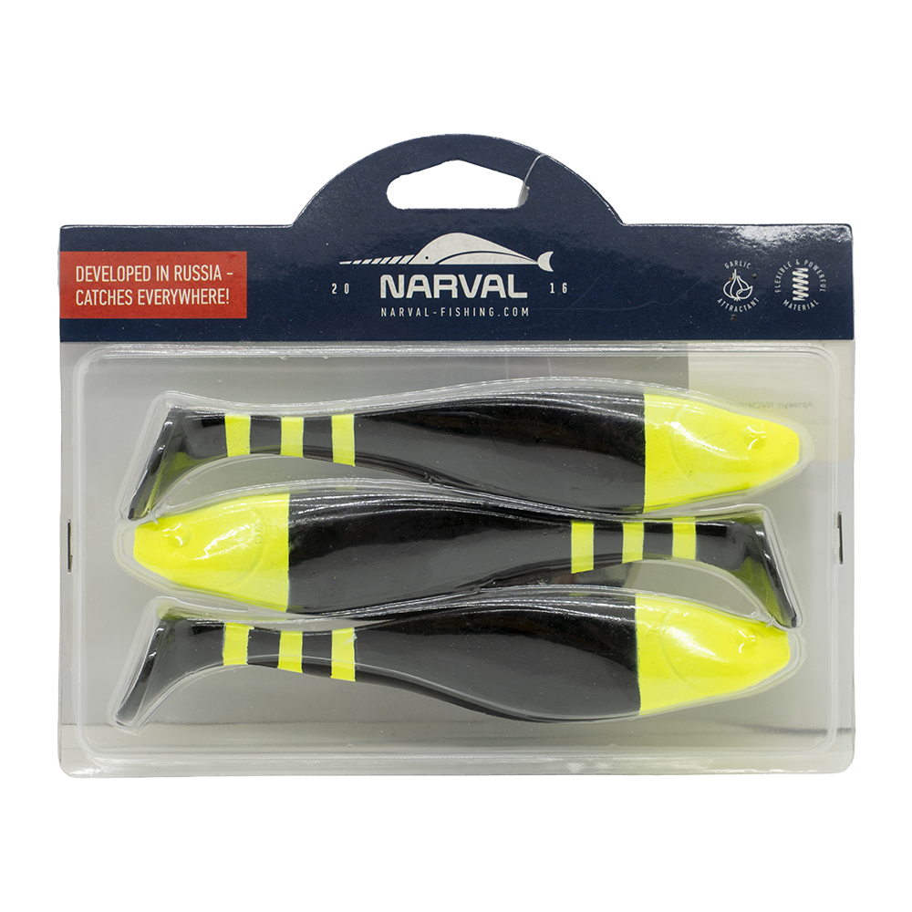 Приманка силиконовая Narval Commander Shad 160мм, (3шт. упак.) цвет (#030) Bad Santa. Фото №2