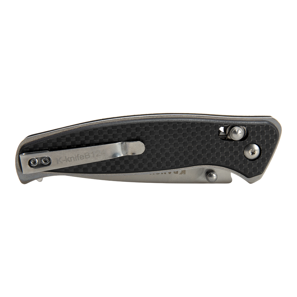 Нож складной Kranch B-124, клинок AUS8, рукоять G10 black, carbon. Фото №2