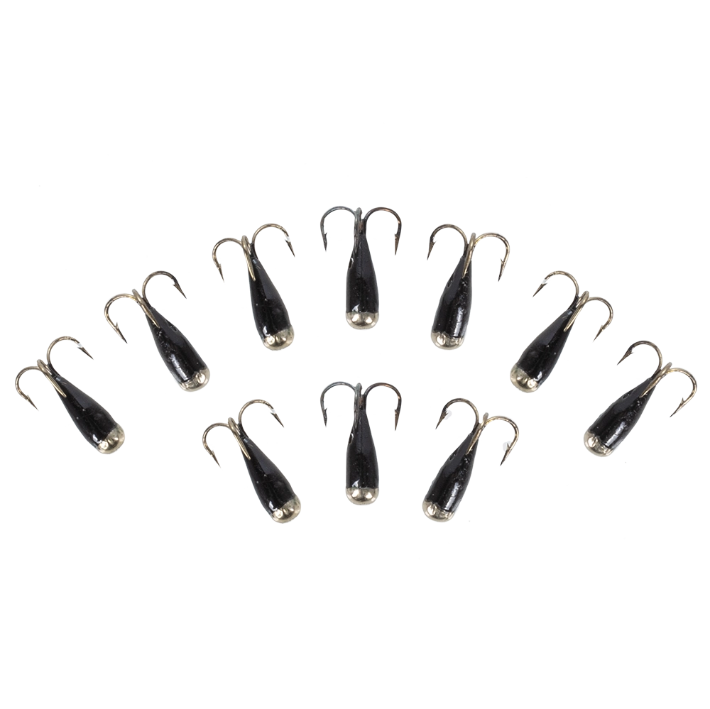 Мормышка Чёртик с коронкой 9мм (мельхиор), 10 шт/упак. Фото №1