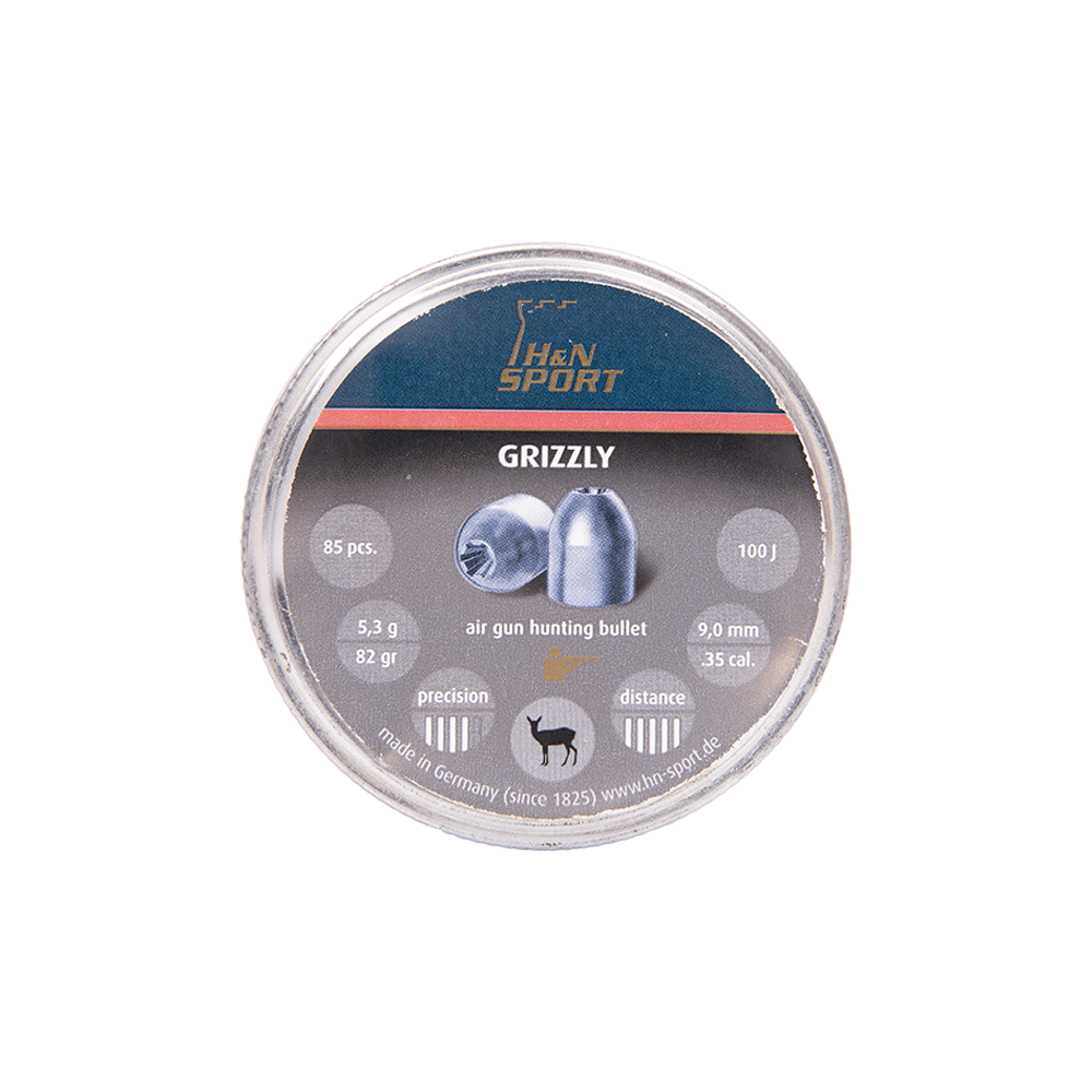 Пуля пневматическая "H&N Grizzly", 9 мм., (85 шт.). Фото №1 Пуля пневматическая "H&N Grizzly", 9 мм., (85 шт.). Фото №1