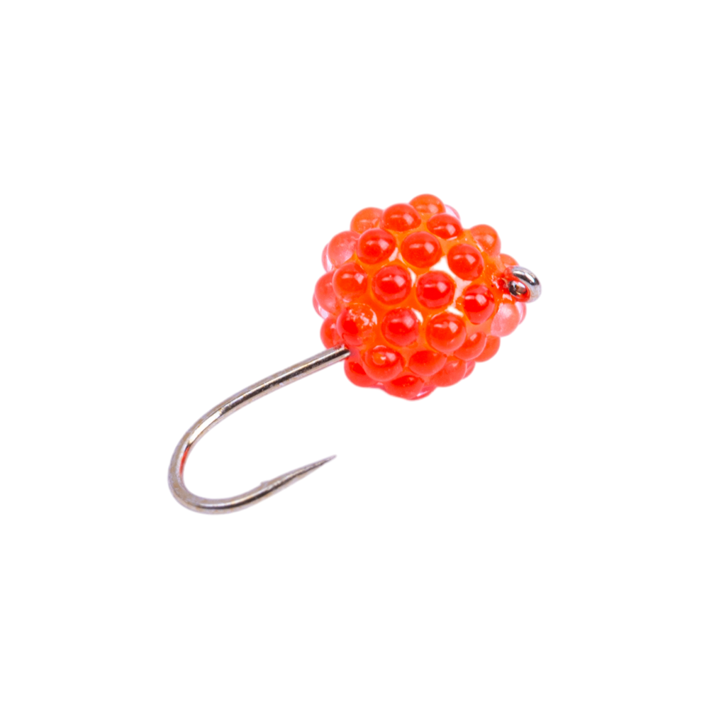 Мормышка вольфрамовая Shark "Икринка" d4мм, крючок №10, шарик, цвет (882F). Фото №2