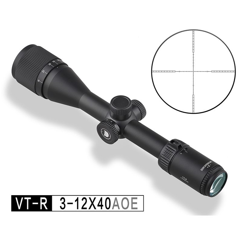 Оптический прицел Discovery VT-R 3-12X40AOE 25.4мм кольца на weaver в комплекте. Фото №1