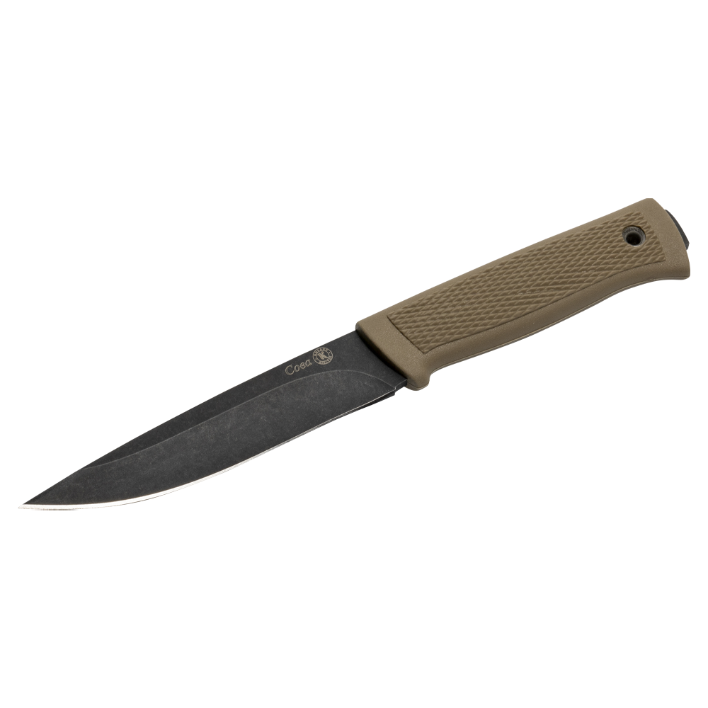 Нож Кизляр "Сова" (рукоять эластрон), цвет: пустынный. Фото №2 Нож Кизляр "Сова" (рукоять эластрон), цвет: пустынный. Фото №2