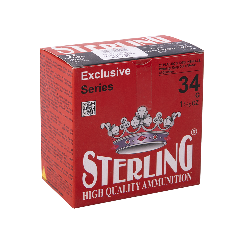 Патрон STERLING 12/70 № 04(0000) 34 гр. (пачка 25 шт.). Фото №1