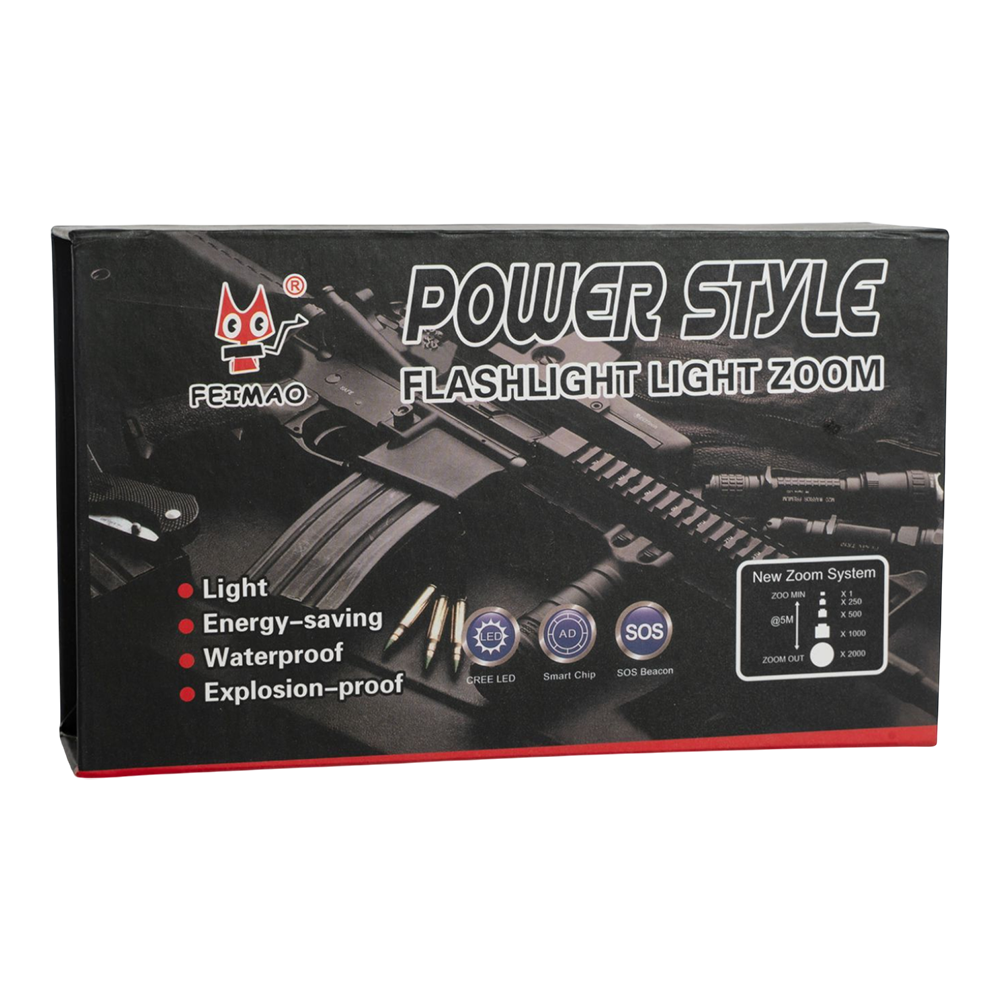 Фонарь ручной Q15-TG (подствольный), с выносной кнопкой и креплением на планку weaver. Фото №6 Фонарь ручной Q15-TG (подствольный), с выносной кнопкой и креплением на планку weaver. Фото №6