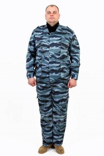 Костюм "Охрана" (смесовая, рип-стоп, синий камуфляж) р. 48-50/176. Фото №2