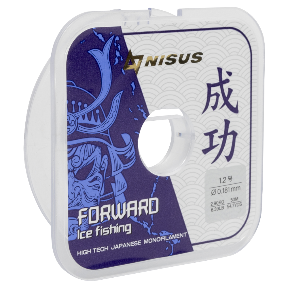 Леска Nisus FORWARD ICE FISHING 0,181mm/50m Nylon Transparent (N-FIF-0.181-50). Фото №2 Леска Nisus FORWARD ICE FISHING 0,181mm/50m Nylon Transparent (N-FIF-0.181-50). Фото №2