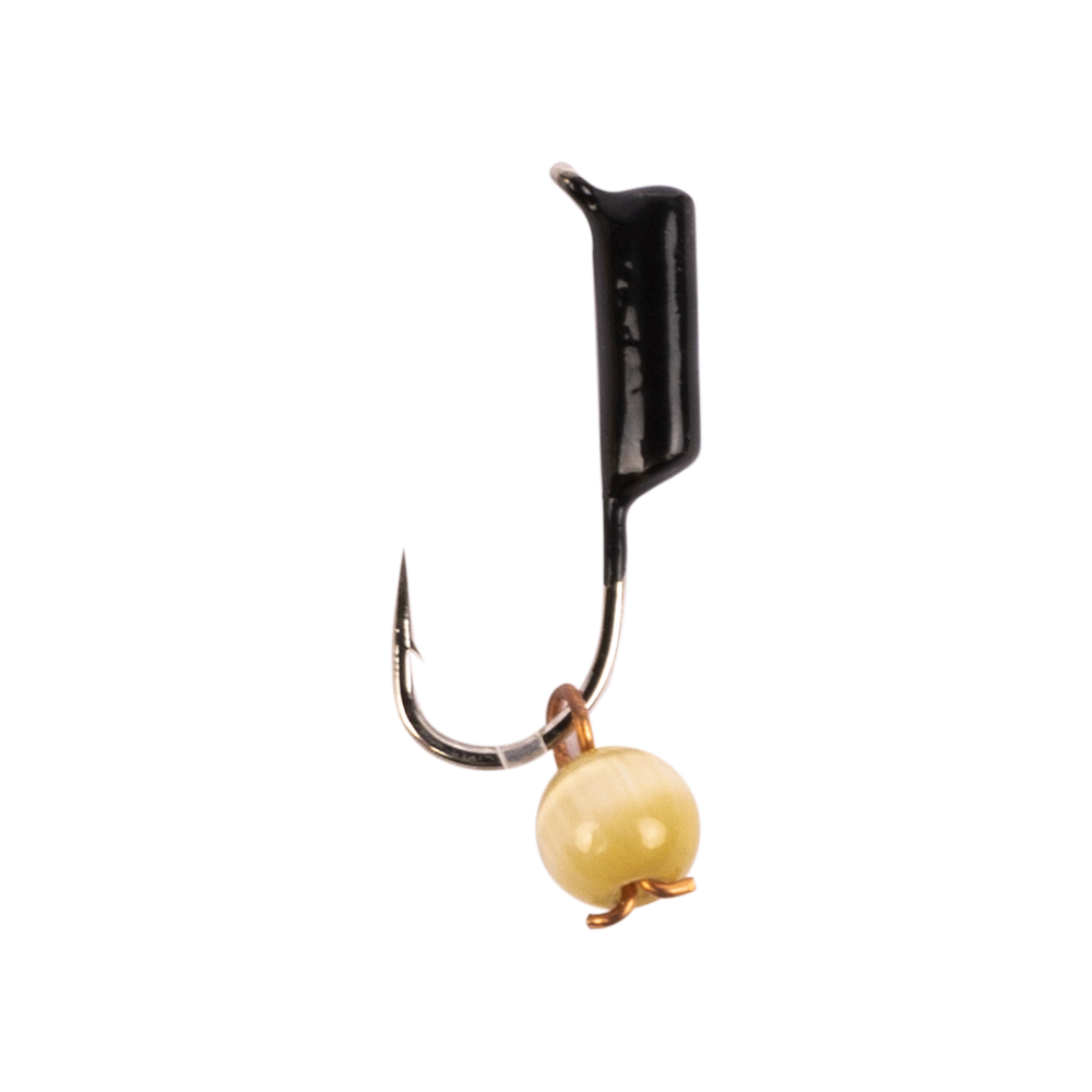 Мормышка вольфрамовая "Кошачий глаз" подвес d1.5 кофейный (10шт). Фото №1