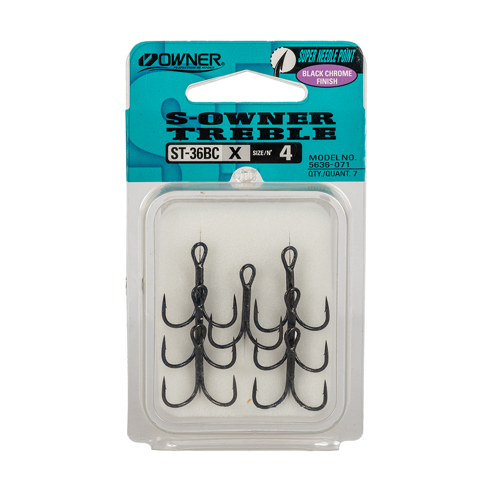 Крючок тройной Owner ST-36BC №4 (7шт). Фото №1