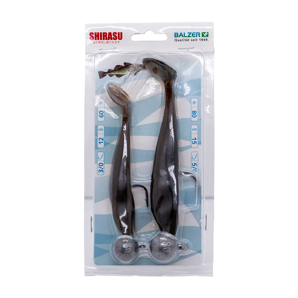 Виброхвост BALZER SHIRASU Dorch Shad Set 100-120мм, 40-60гр (уп.2 шт). Фото №1