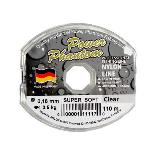 Леска Power Phantom Super Soft, 0,25мм, 6,2 кг,прозрачный, 110м. Фото №2