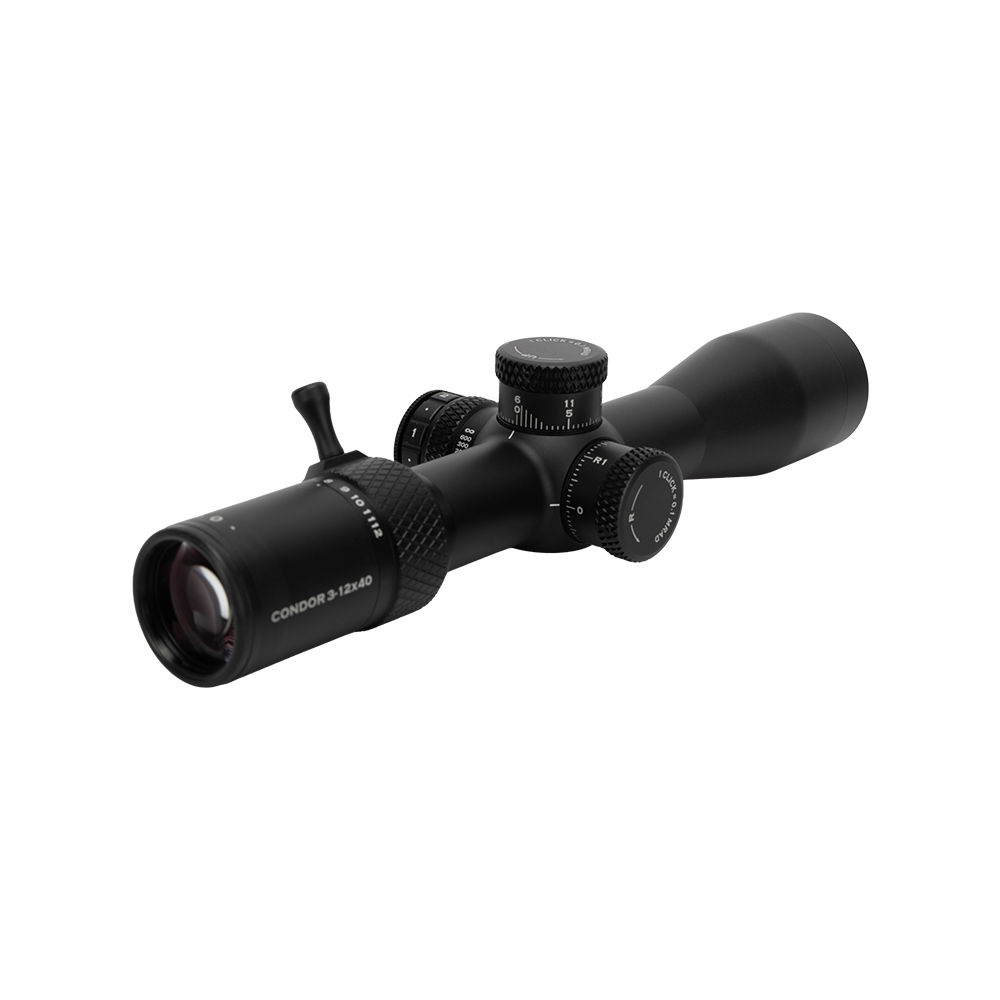 Оптический прицел MOSSBERG CONDOR 3-12х40 SFP Compact 30мм с подсветкой (Mildot) 0.1 MRAD. Фото №12 Оптический прицел MOSSBERG CONDOR 3-12х40 SFP Compact 30мм с подсветкой (Mildot) 0.1 MRAD. Фото №12