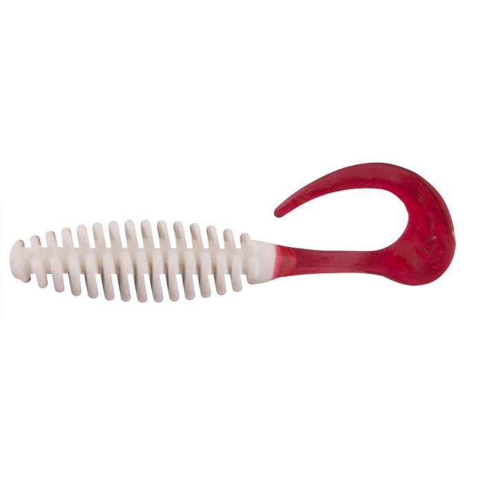 Твистер Tyrbo 5" 048- (белый с кр. хв.) (12см.) (25шт) (Т Т 5" 048). Фото №2 Твистер Tyrbo 5" 048- (белый с кр. хв.) (12см.) (25шт) (Т Т 5" 048). Фото №2