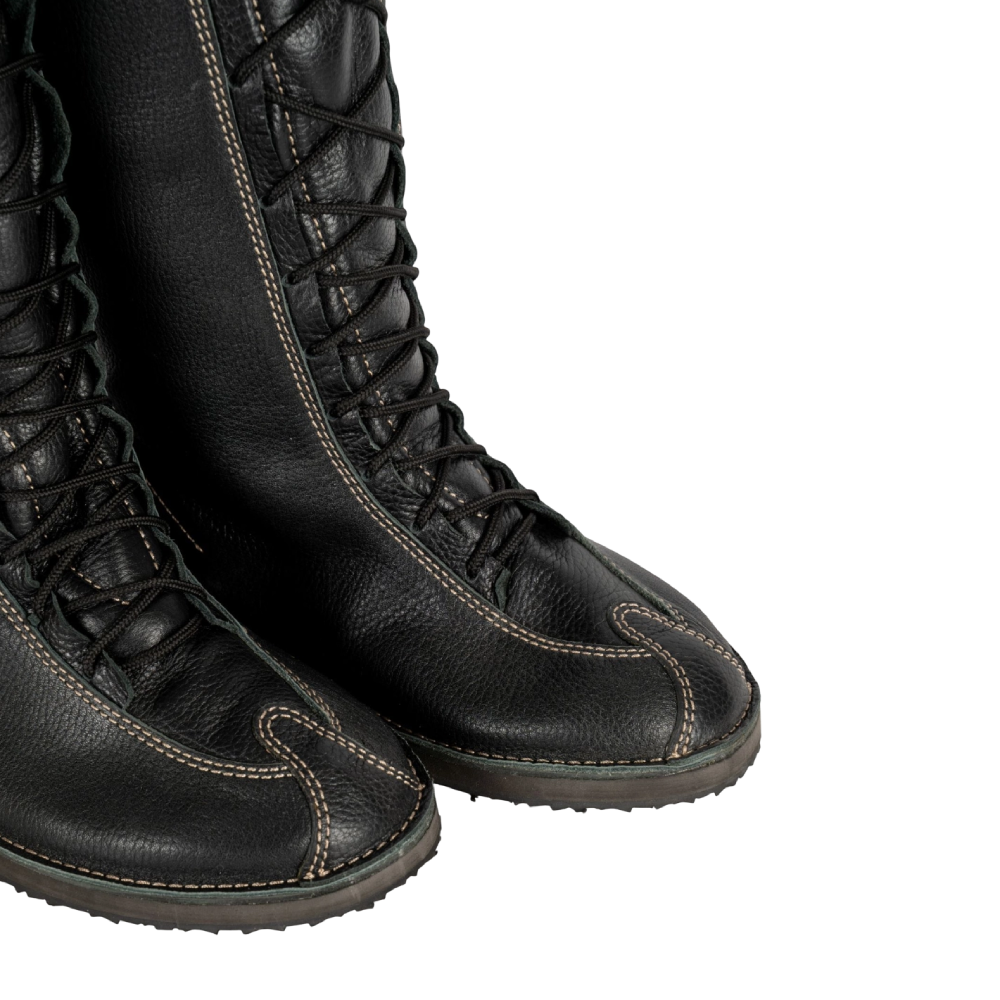 Ичиги ПОСКРЯКОВ (нат.кожа, со шнурками) черные р. 39. Фото №5