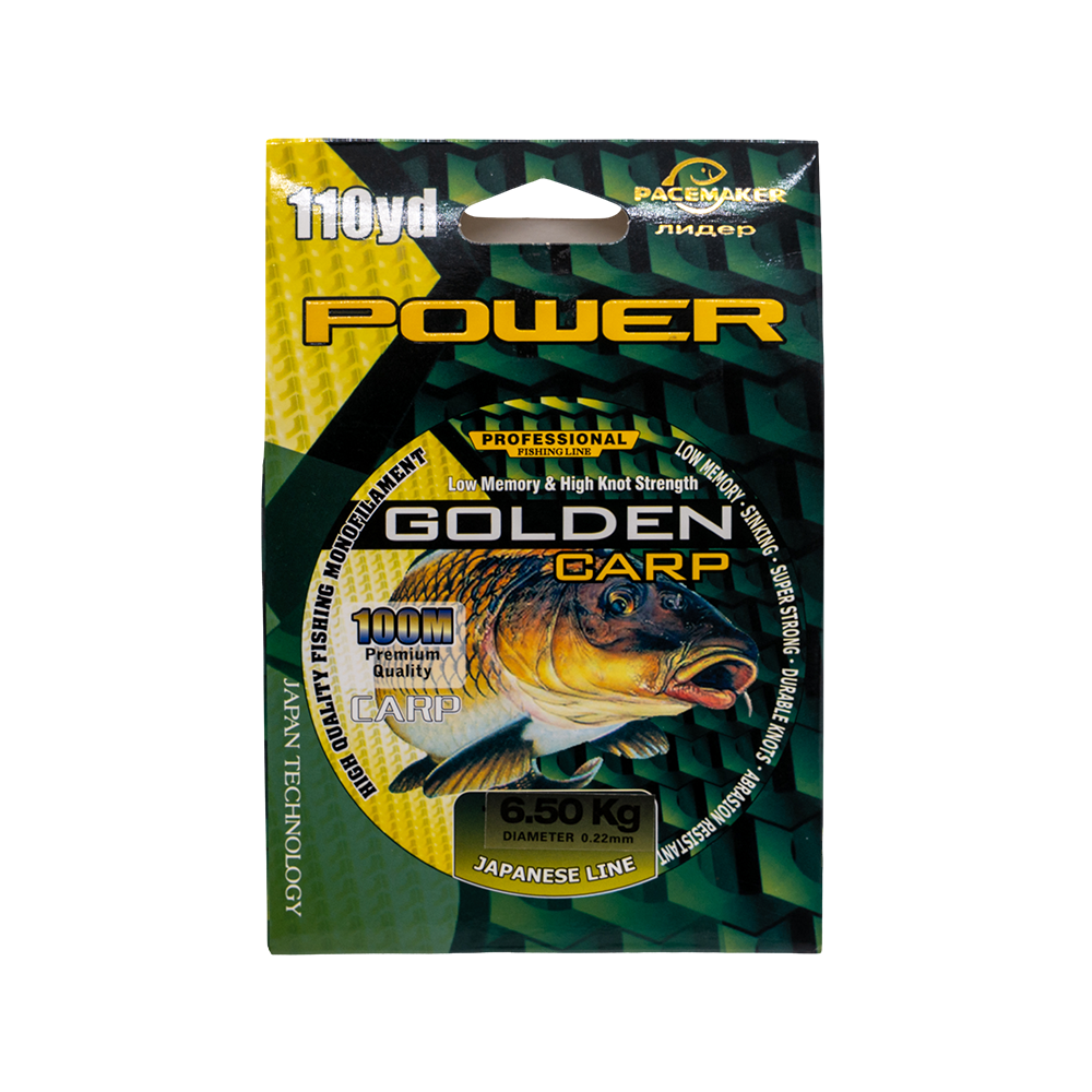 Леска монофильная "Golden Carp" 100m d 0.22. Фото №1
