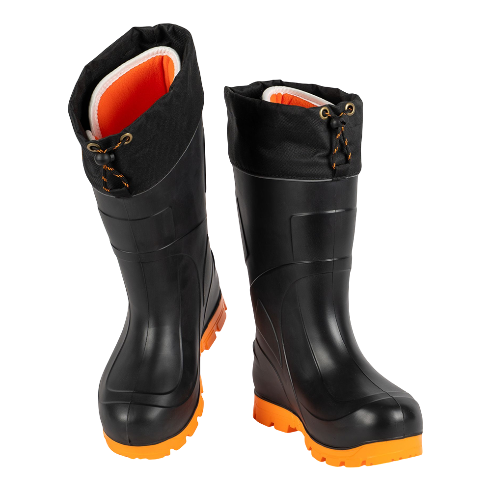 Сапоги KAURY PRESIDENT ЭВА (подошва ПУ, с манжетой, утепленные, PW черно-орнанжевый) р. 45/46. Фото №4