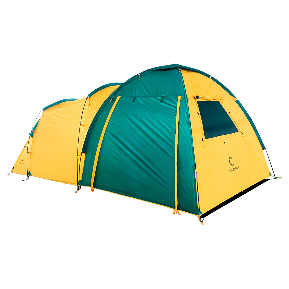 Палатка летняя кемпинговая двухслойная СЛЕДОПЫТ AMUR-3, 3-х местная. Фото №1