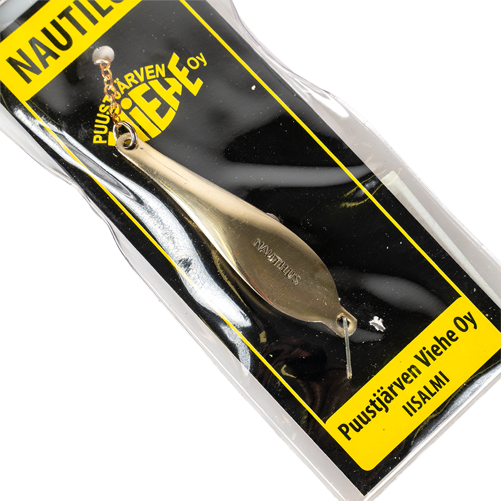 Блесна Puustjarven Nautilus 60мм, 14гр, цвет (Mes/Hop) цепочка-крючок. Фото №2