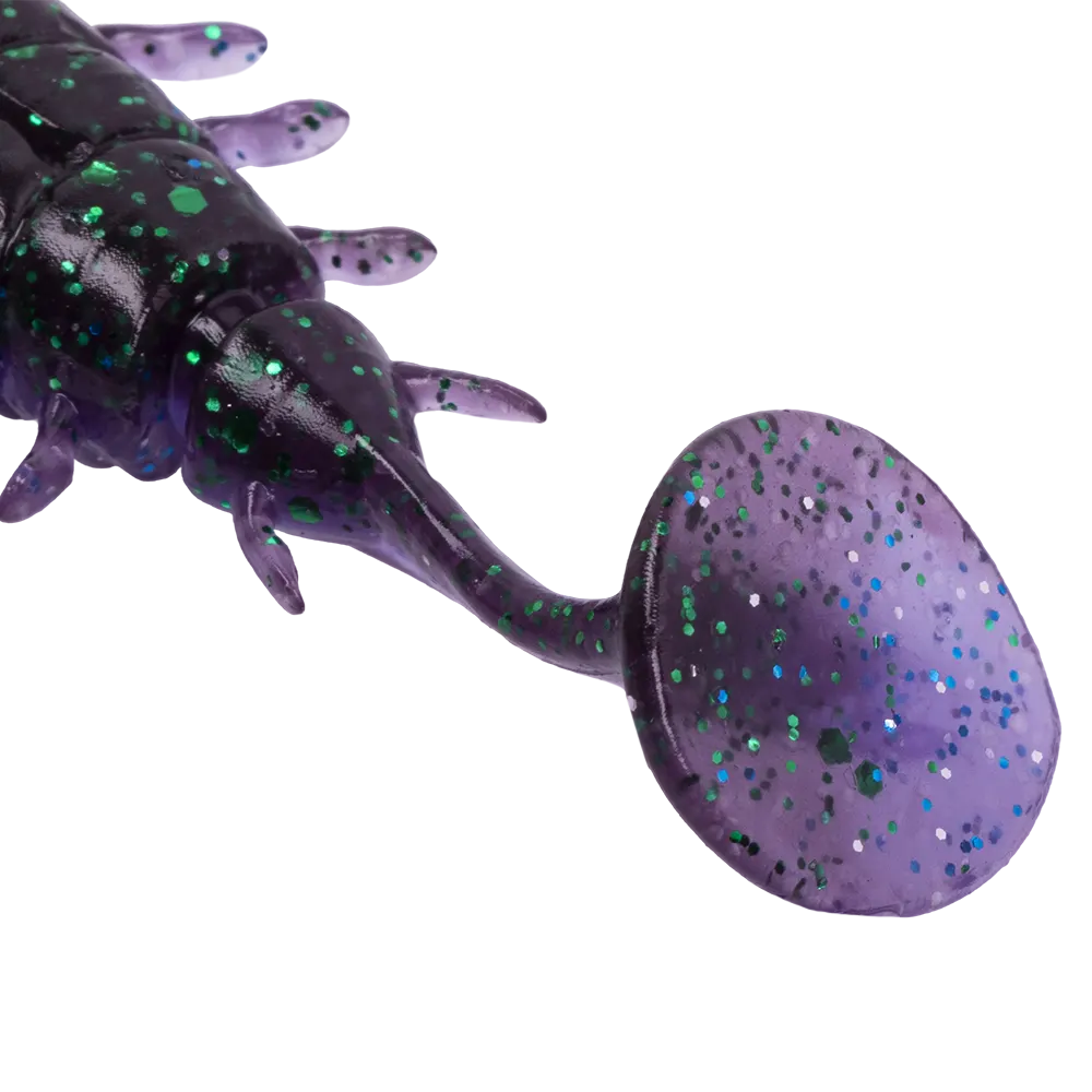 Виброхвост Lucky John Pro Series Alien Bug 2,5" 63мм, (7шт. упак.) цвет T52. Фото №3