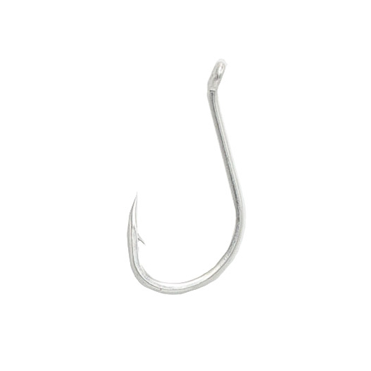 Крючок Gamakatsu LS-5314T № 9/0 (4 шт/уп) (никель, отогнутое ушко, средняя проволока). Фото №1
