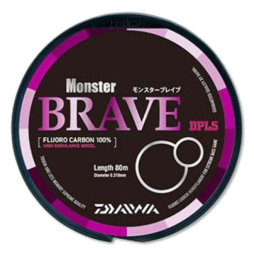 Леска Daiwa "Monster Brave" 12lb 80м (100% флюорокарбон). Фото №1