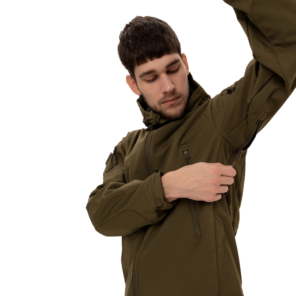 Куртка Remington Shark skin soft shell jacket Army Green р. XL. Фото №8