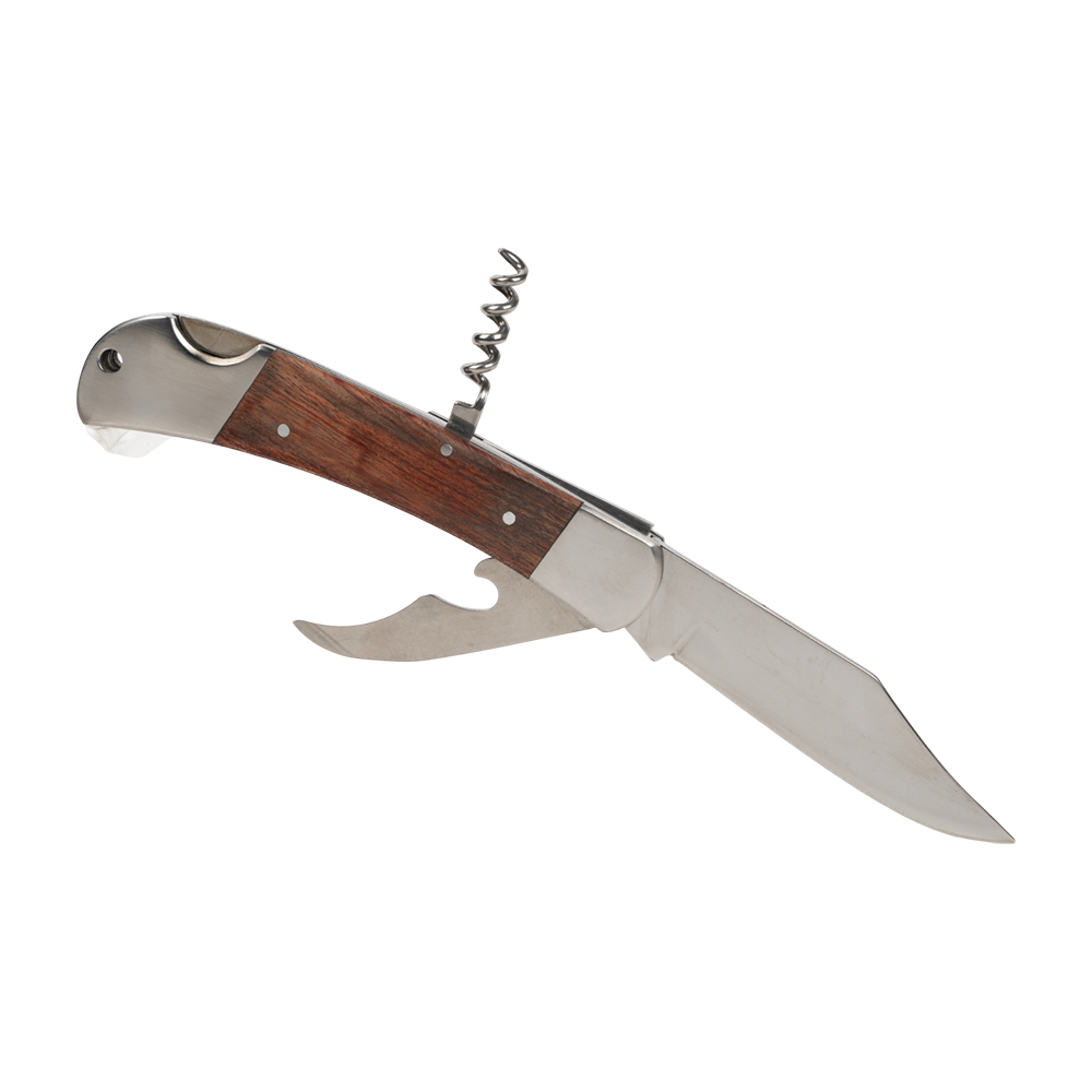 Нож складной "Мичман" LD359-525, клинок 65х13, рукоять металл, дерево (Ярхант). Фото №2