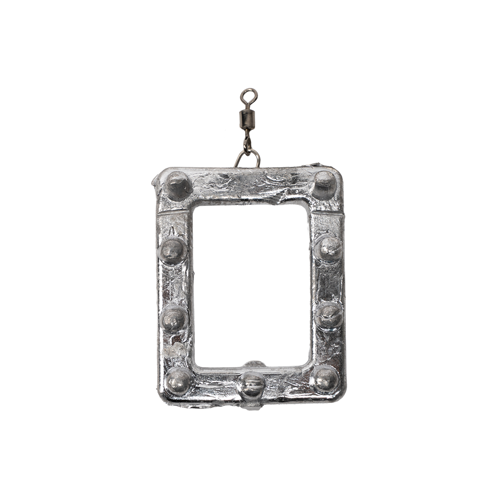 Груз "Рамка" с шипами, ушком и вертлюгом 80гр.. Фото №2